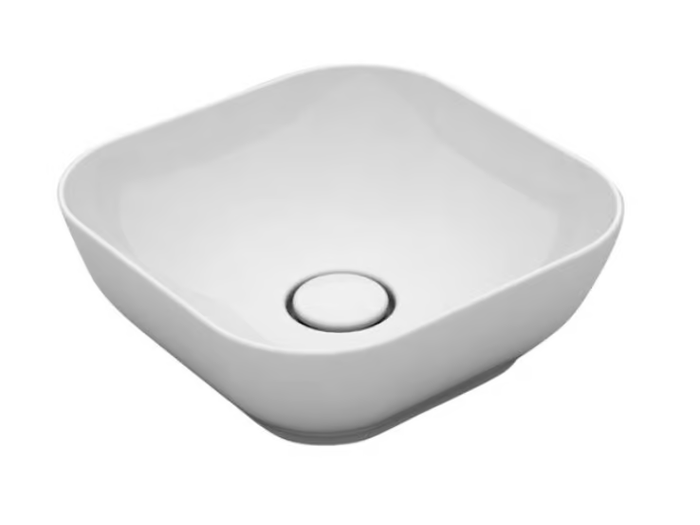 TREND - Countertop square ceramic washbasin _ Olympia Ceramica